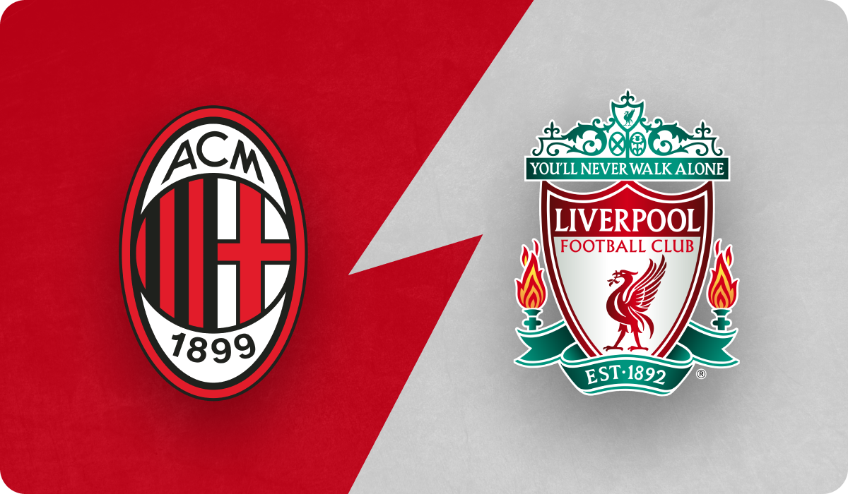 Milan x Liverpool abrem a Champions League para os clubes inglês e italiano